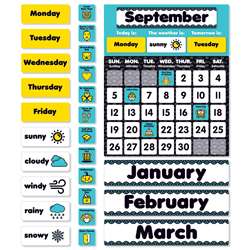 Aqua Oasis Calendar Bulletin Board, SC-823621