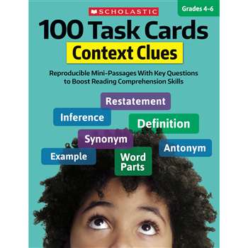 100 Task Cards Context Clues, SC-860317