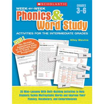 Week By Week Phonics & Word Study Activities For The Intermediate Gr By Scholastic Books Trade