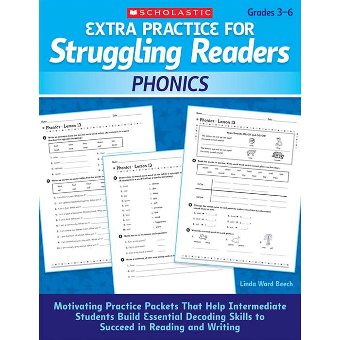 Extra Practice For Struggling Readers Phonics By Scholastic Books Trade