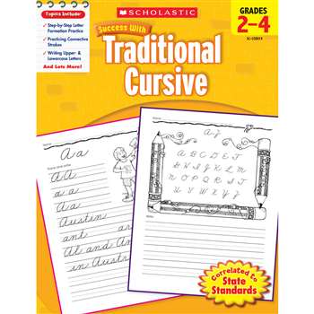 Scholastic Success With Traditional Cursive Gr 2-4 By Scholastic Books Trade