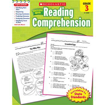 Scholastic Success With Reading Comprehension Gr 3 By Scholastic Books Trade