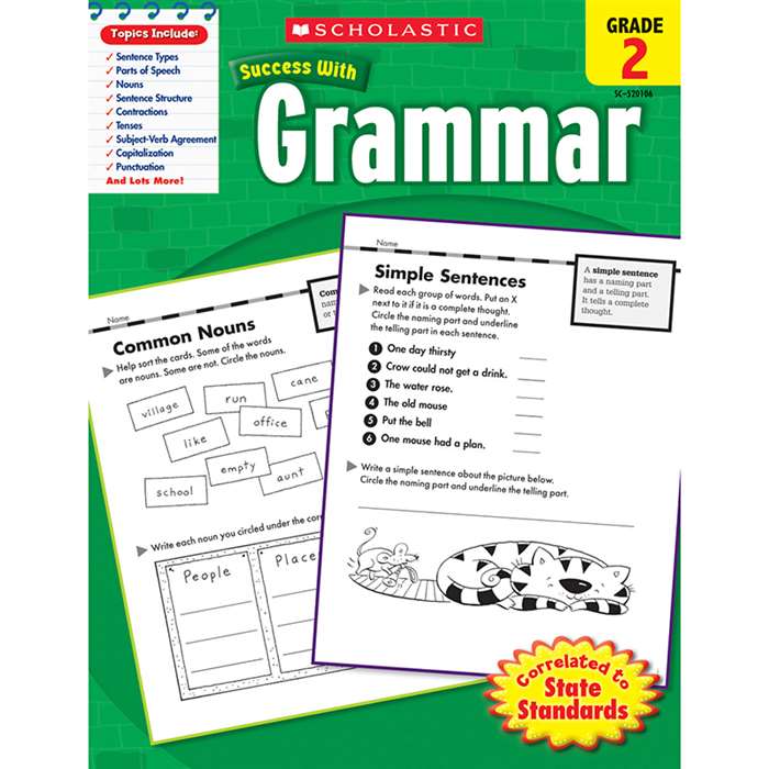 Scholastic Success Grammar Gr 2 By Scholastic Books Trade