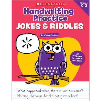 Handwriting Practice Jokes & Riddles, SC-9780545227537