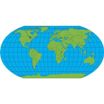 Practice Map Unlabeled World 30 Sht 8 X 16 By Shapes Etc