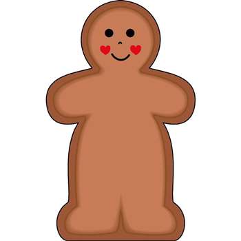 Notepad Large Gingerbread Man By Shapes Etc