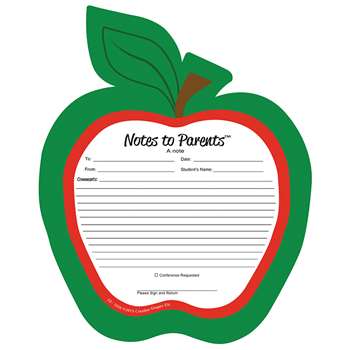 Notes To Parents Blank Apple Notepad, SE-1026