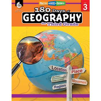 180 Days Of Geography Grade 3, SEP28624