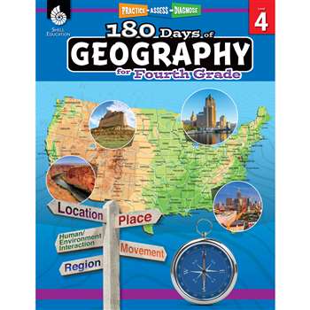 180 Days Of Geography Grade 4, SEP28625
