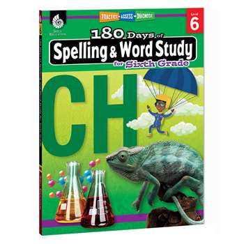 180 Days Spelling & Word Study Gr 6, SEP28634