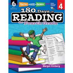 180 Days Of Reading Book For Fourth Grade By Shell Education