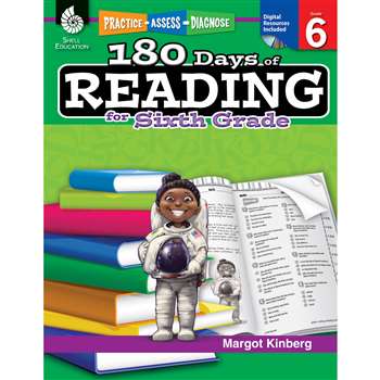 180 Days Of Reading Book For Sixth Grade By Shell Education