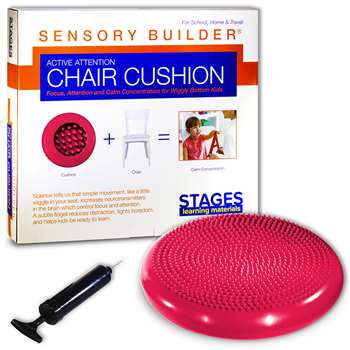 Active Attention Chair Cushion Red Sensory Builder, SLM2102