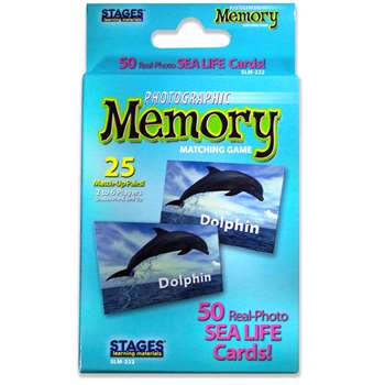 Sea Life Photographic Memory Matching Game, SLM222