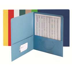 Smead 25Ct Asst Colors Standard Two Pocket Folders, SMD87850