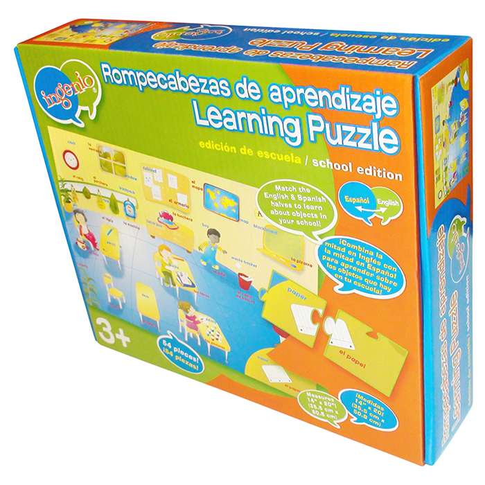 About School Bilingual Learning Puzzle By Smart Play