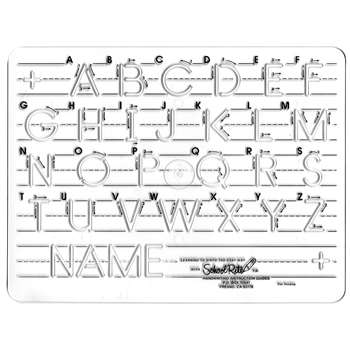 Template Mauscript Uppercase 1 Letters By School Rite