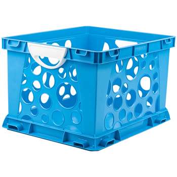 Premium File Crate W Handles Blue Classroom, STX61455U03C