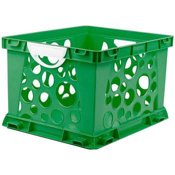 Premium File Crate W Handles Green Classroom, STX61458U03C