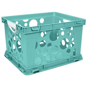 Premium File Crate W Handles Teal Classroom, STX61694U03C