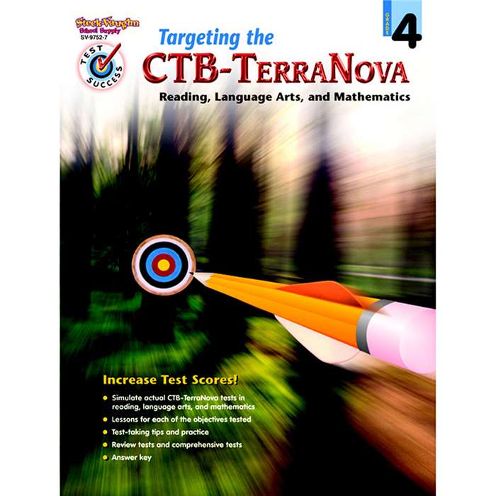 Test Success Targeting The Ctb/ Terranova Gr 4 By Harcourt School Supply