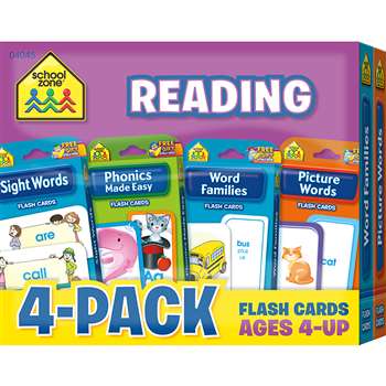 Reading Flash Cards 4 Pack, SZP04045