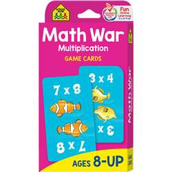 Math War Multiplication Game Cards By School Zone Publishing