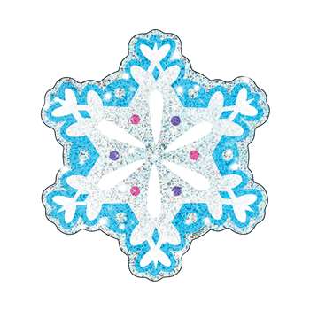 Sparkle Accents 24/Pk Shimmer Snowflakes 5X5 By Trend Enterprises