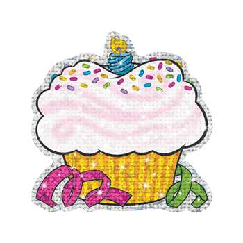 Sparkle Accents 24/Pk Birthday Cupcakes 5 X 5 By Trend Enterprises