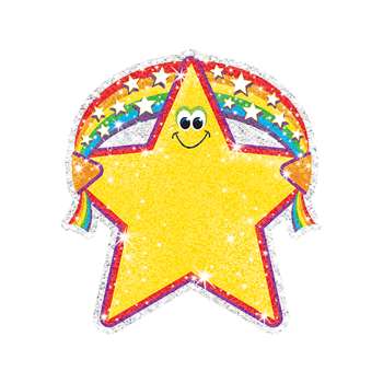 Sparkle Accents Rainbow Star 24/Pk 5 X 5 By Trend Enterprises