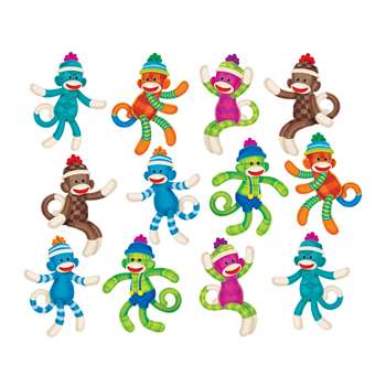 Sock Monkeys Patterns Accents Variety Pack By Trend Enterprises