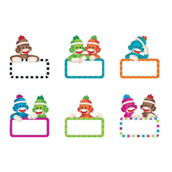 Sock Monkeys Signs Mini Accents Variety Pack By Trend Enterprises