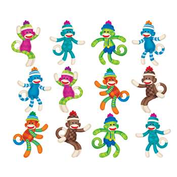 Sock Monkey Patterns Mini Accents Variety Pack By Trend Enterprises