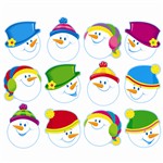 Smiling Snowmen Classic Accents Variety Pk By Trend Enterprises