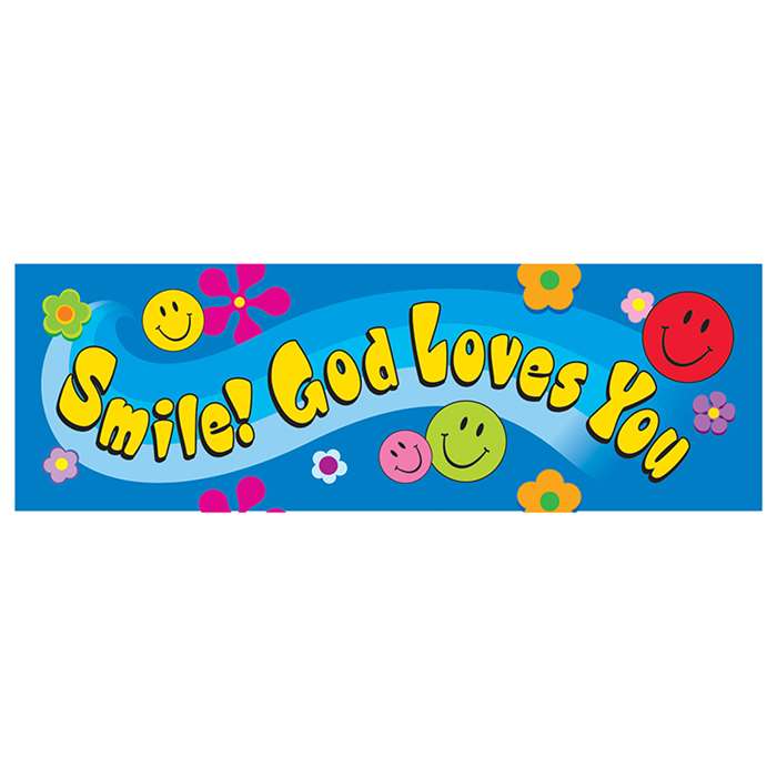 Smile God Loves You Bookmark By Trend Enterprises