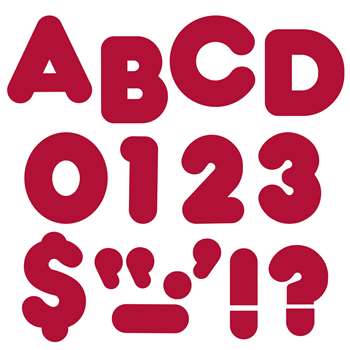 Ready Letters 4 Inch Casual Maroon By Trend Enterprises