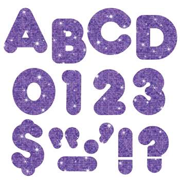 Ready Letters 4 Casual Purple Sparkle By Trend Enterprises