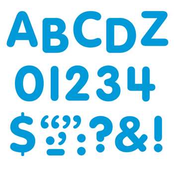 Stick-Eze 1 Letters Numbers Blue 126 Punctuation Marks By Trend Enterprises