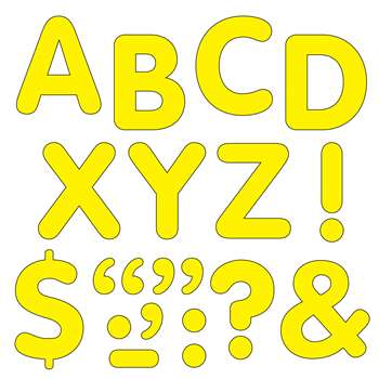 Stick-Eze 2" Letters & Marks Ylw By Trend Enterprises