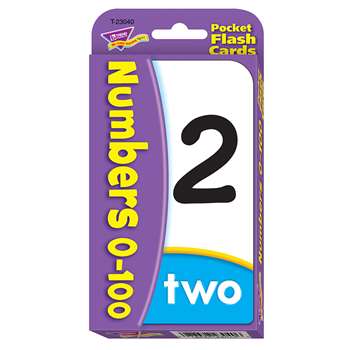 Numbers 0-100 Pocket Flash Cards By Trend Enterprises