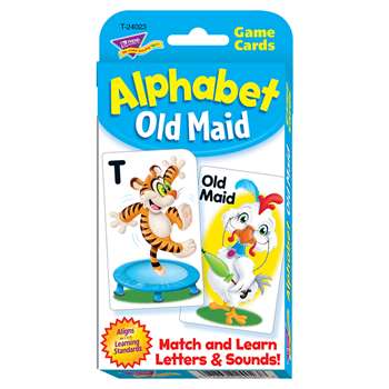Alphabet Old Maid Challenge Cards, T-24023