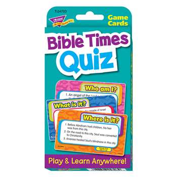 Challenge Cardsbible Times Quiz By Trend Enterprises