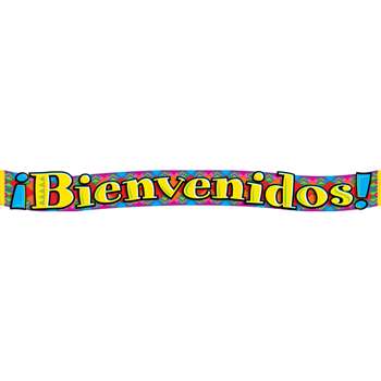Banner Bienvenidos Spanish Welcome 10Ft Horizontal By Trend Enterprises
