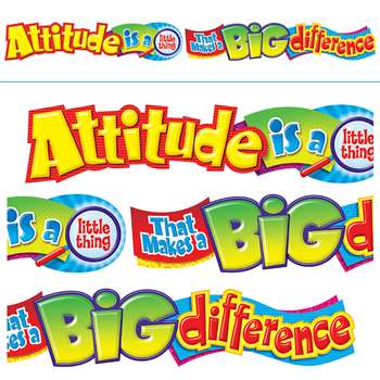 Attitude Is A Little Thing 10Ft Horizontal Banner By Trend Enterprises