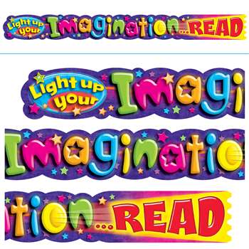 Light Up Your Imagination Read 10Ft Horizontal Banner By Trend Enterprises