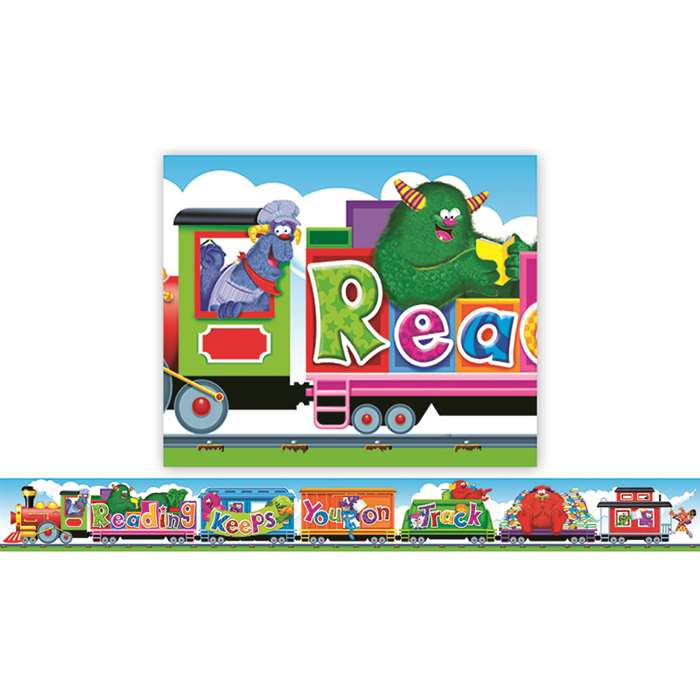 Furry Friends Reading Train Banner By Trend Enterprises