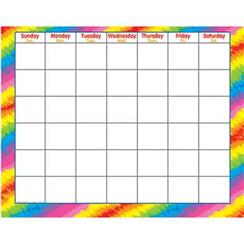 Tie-Dye C&M Wipe-Off Charts & Maps By Trend Enterprises