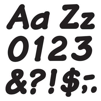 Ready Letters 4 Inch Italic Black By Trend Enterprises