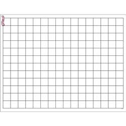 Graphing Grid Small Squares Wipe Off Chart 17X22 By Trend Enterprises