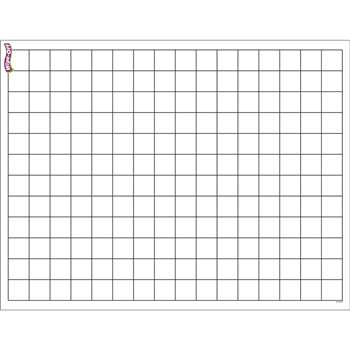 Graphing Grid Small Squares Wipe Off Chart 17X22 By Trend Enterprises